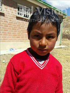 Choose a child to sponsor, like this little boy from Mosoj P'unchay, Marcial age 6