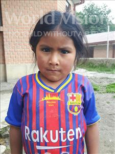 Choose a child to sponsor, like this little girl from Khantati, Jhoselin age 5