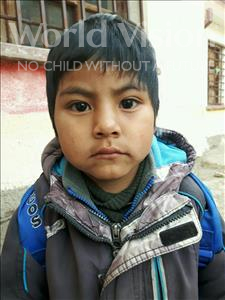 Choose a child to sponsor, like this little boy from Khantati, Jhonny age 5