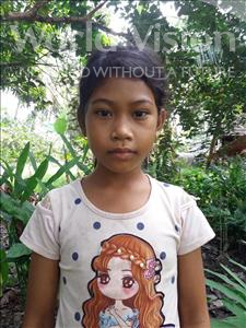 Choose a child to sponsor, like this little girl from Soutr Nikom, Chhaivan age 10