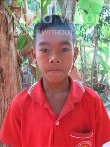Choose a child to sponsor, like this little boy from Soutr Nikom, Visal age 11