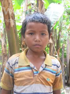 Choose a child to sponsor, like this little boy from Soutr Nikom, Sari age 11