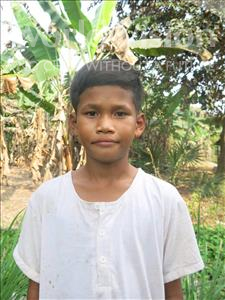 Choose a child to sponsor, like this little boy from Soutr Nikom, Ya age 9