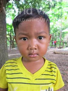 Choose a child to sponsor, like this little boy from Soutr Nikom, Siev Vin age 5