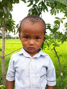 Choose a child to sponsor, like this little boy from Soutr Nikom, Veha age 3