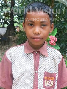 Choose a child to sponsor, like this little boy from Soutr Nikom, Ravy age 9