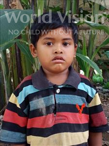 Choose a child to sponsor, like this little boy from Soutr Nikom, Ravith age 4