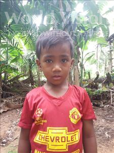 Choose a child to sponsor, like this little boy from Soutr Nikom, Ketaya age 5