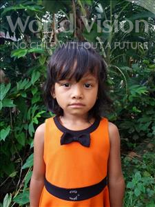 Choose a child to sponsor, like this little girl from Soutr Nikom, Sreyneang age 5