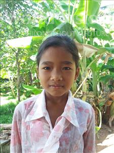 Choose a child to sponsor, like this little girl from Soutr Nikom, Enh Sae age 9