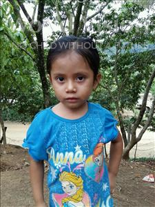 Choose a child to sponsor, like this little girl from Maya, Edila Octavila age 4