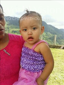 Choose a child to sponsor, like this little girl from Maya, Lesvia Dixiana age 1