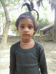 Choose a child to sponsor, like this little girl from Bhojpur, Aradhana age 7