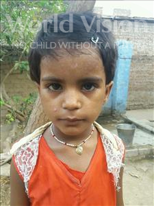 Choose a child to sponsor, like this little girl from Bhojpur, Saloni age 3