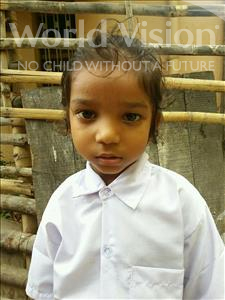 Choose a child to sponsor, like this little girl from Patna, Prince age 4