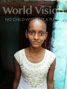Choose a child to sponsor, like this little girl from Patna, Radha age 8