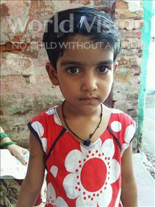 Choose a child to sponsor, like this little girl from Patna, Sandhya age 5