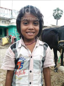 Choose a child to sponsor, like this little girl from Vaishali, Puslata age 7