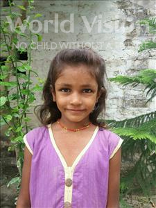 Choose a child to sponsor, like this little girl from Vaishali, Sadhani age 9