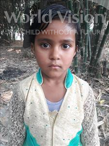 Choose a child to sponsor, like this little girl from Vaishali, Sonam age 7