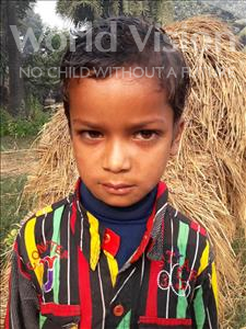 Choose a child to sponsor, like this little boy from Vaishali, Gajendar age 5