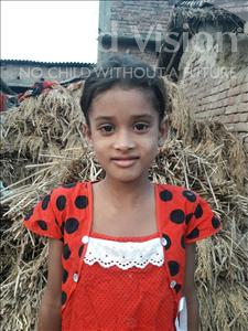 Choose a child to sponsor, like this little girl from Vaishali, Shilpa age 7
