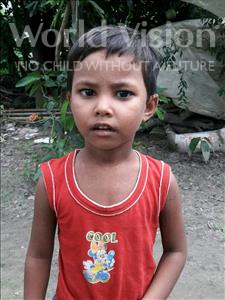 Choose a child to sponsor, like this little girl from Vaishali, Riya age 4