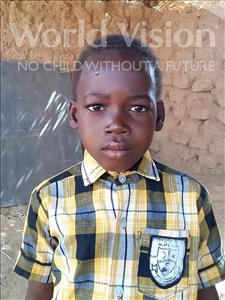 Choose a child to sponsor, like this little boy from Sirba, Houzeifou age 7