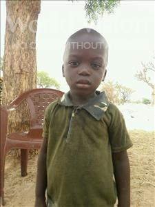 Choose a child to sponsor, like this little boy from Mbella, Barra age 3