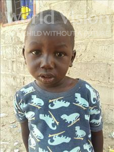 Choose a child to sponsor, like this little boy from Mbella, Ibrahima age 2