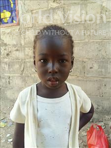 Choose a child to sponsor, like this little girl from Mbella, Mbissine age 2