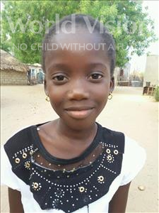 Choose a child to sponsor, like this little girl from Loul, Angelique Mane age 10