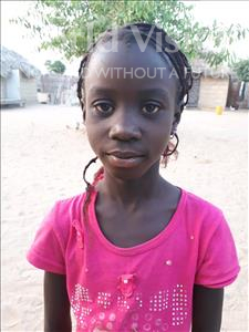 Choose a child to sponsor, like this little girl from Loul, Angelique Djike age 9