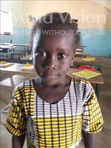 Choose a child to sponsor, like this little girl from Loul, Marie Noel Awa age 6
