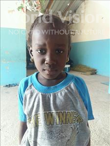 Choose a child to sponsor, like this little girl from Loul, Monique age 6