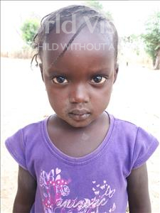 Choose a child to sponsor, like this little girl from Loul, Diouma age 3
