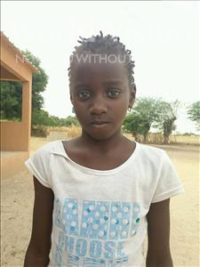 Choose a child to sponsor, like this little girl from Loul, Sophie Sambatew age 9