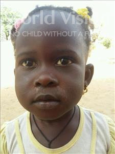 Choose a child to sponsor, like this little girl from Loul, Henriette Daba age 2
