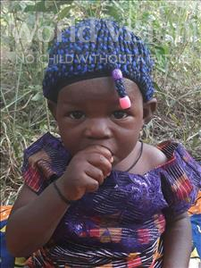 Choose a child to sponsor, like this little girl from Jong, Safiatu age 1
