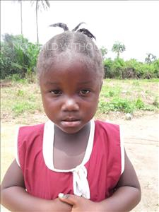 Choose a child to sponsor, like this little girl from Tegloma, Aminata age 4
