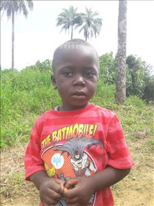 Choose a child to sponsor, like this little boy from Tegloma, Mohamed Bockarie age 3