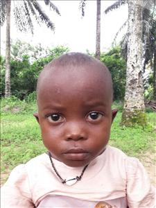 Choose a child to sponsor, like this little girl from Jaiama Bongor, Fatmata age 3