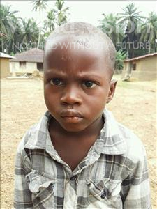 Choose a child to sponsor, like this little boy from Jaiama Bongor, Ibrahim age 3