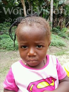 Choose a child to sponsor, like this little girl from Jaiama Bongor, Mariama age 2