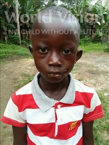 Choose a child to sponsor, like this little boy from Jaiama Bongor, Abu age 6