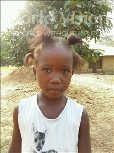 Choose a child to sponsor, like this little girl from Jaiama Bongor, Magret age 5