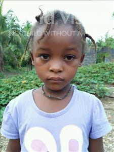 Choose a child to sponsor, like this little girl from Jaiama Bongor, Isata age 5