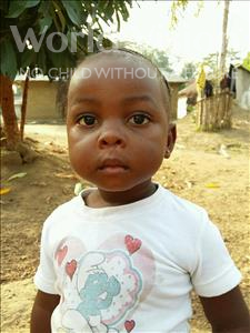 Choose a child to sponsor, like this little girl from Jaiama Bongor, Fatmata age 3