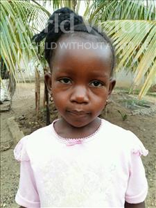 Choose a child to sponsor, like this little girl from Jaiama Bongor, Hawa age 4