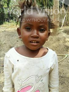 Choose a child to sponsor, like this little girl from Jaiama Bongor, Mamusu age 3
